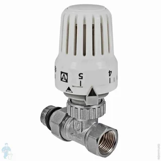 "KAS" Кран термостат для радиат.(PVC)ф15 (1/2") 1340