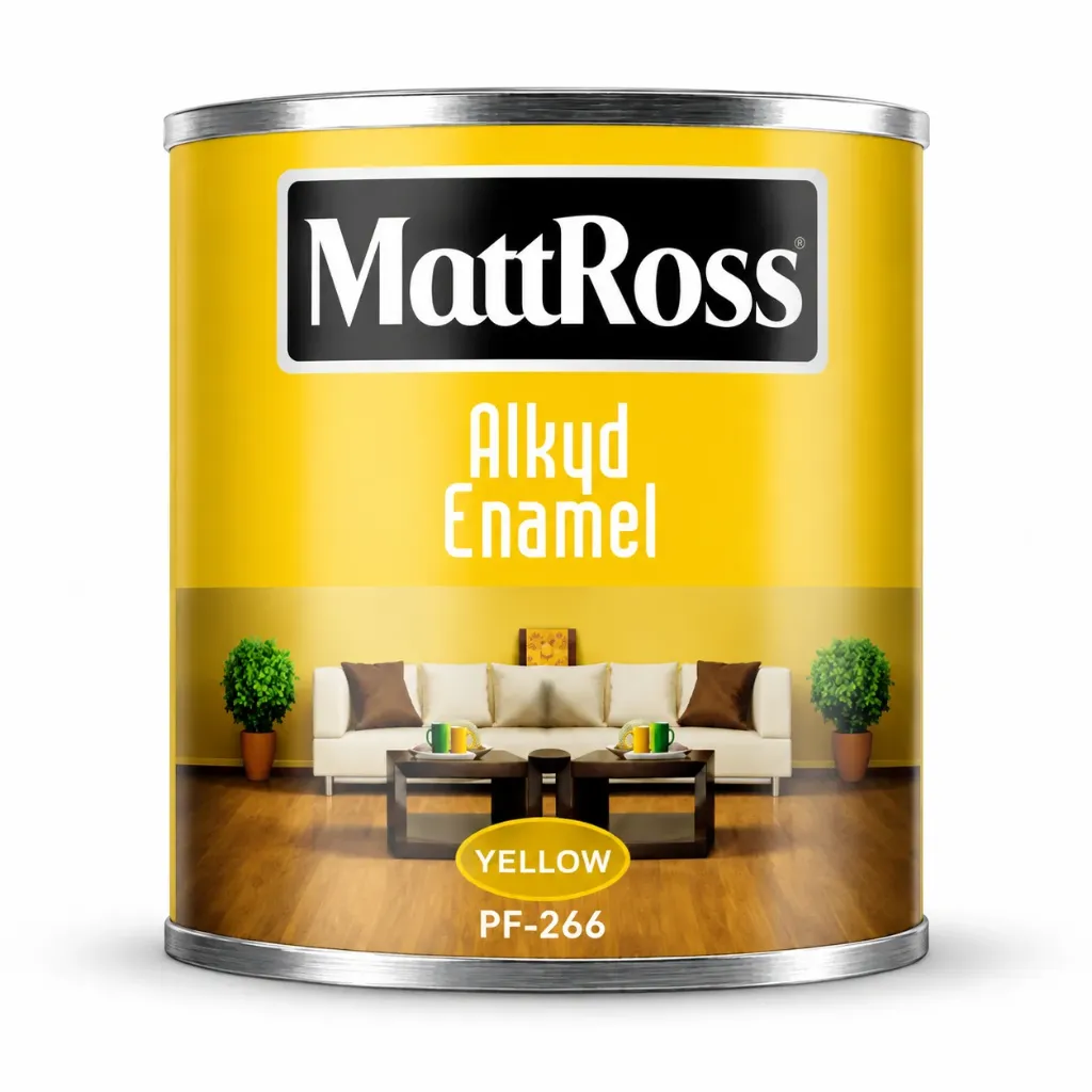 Эмаль ЖЁЛТЫЙ "Mattross" краска 2.3 кг