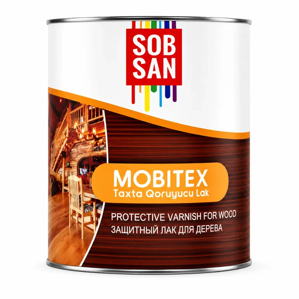 MOBITEX ЦВЕТНОЙ ЛАК ДЛЯ ДЕРЕВА          0,75  кг
