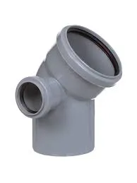 PRO AQUA РР Отвод с выходом левый 45 градус 110х50/45