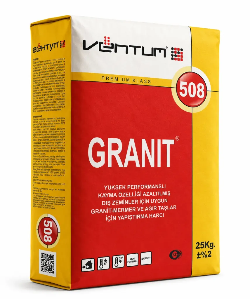 VENTUM 508 Клей супер усиленный морозостойкий для плит мрамора и гранита плит-GRANIT  25 кг