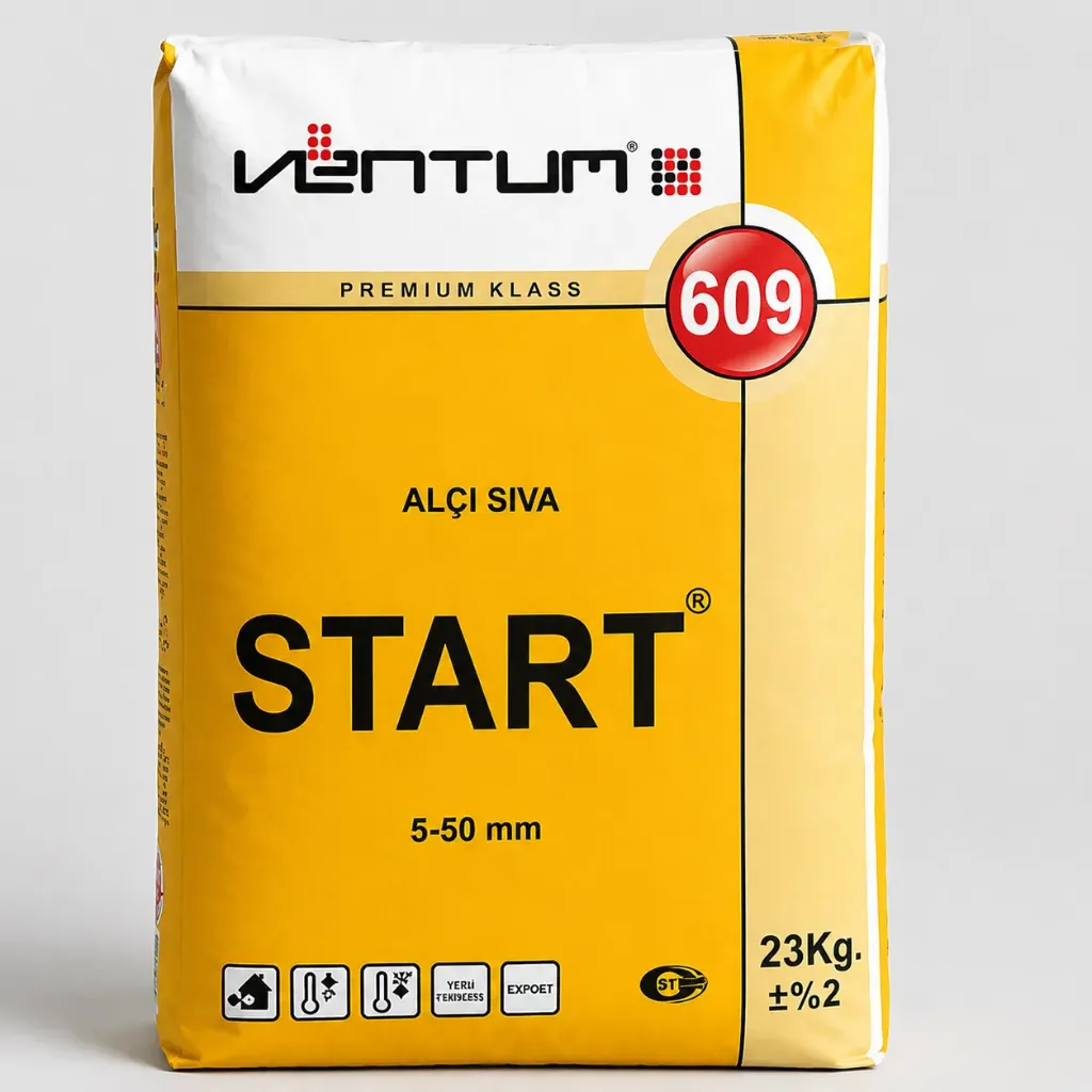 VENTUM START-609 Гипсовая штукатурка START- 23 кг