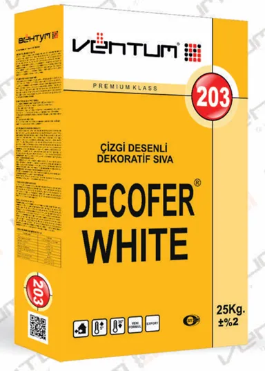 VENTUM Декоративная штукатурка-DECOFER (White)-203 (1,5 / 2,5 / 3,5 )