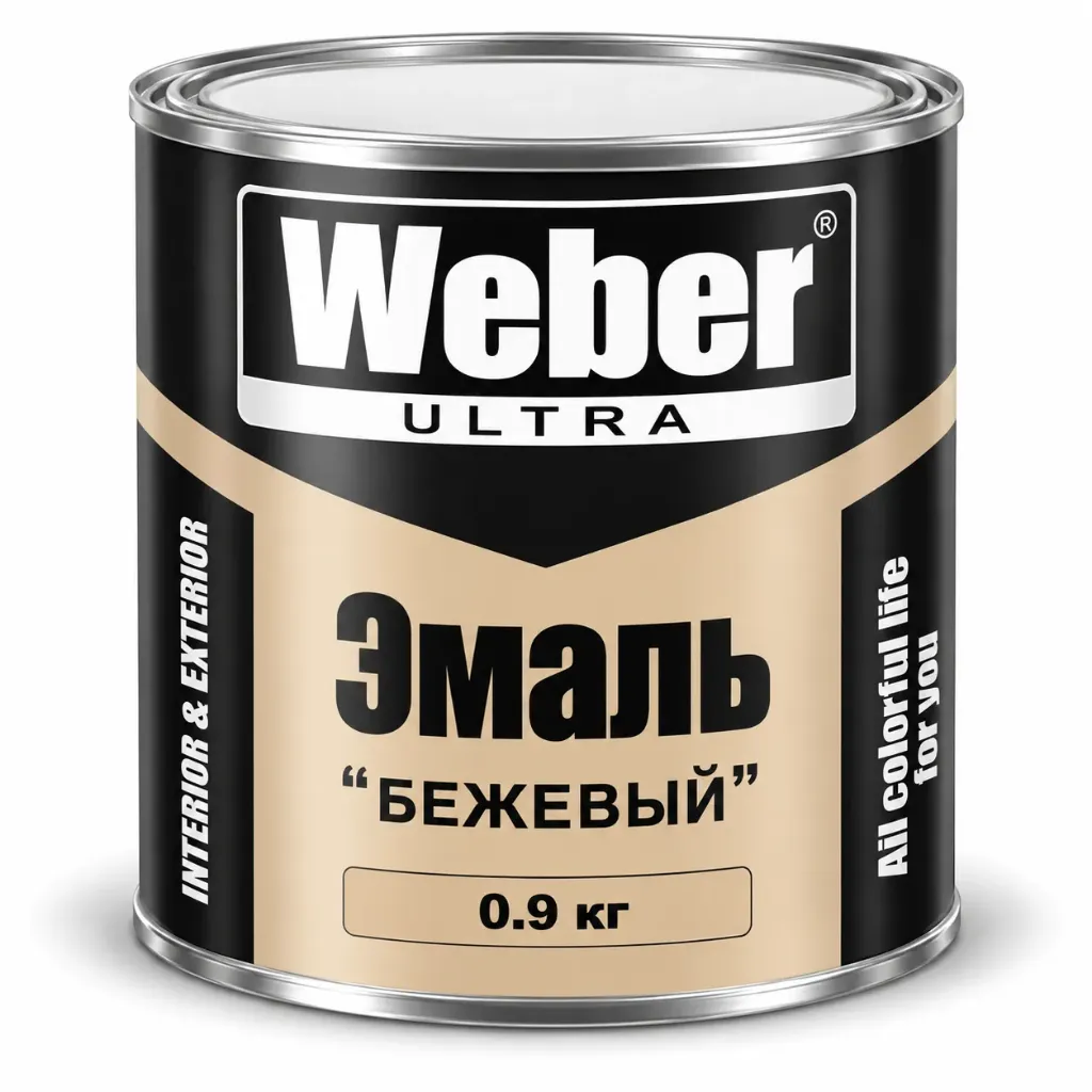 WEBER Эмаль "БЕЖЕВЫЙ" 0.9 кг
