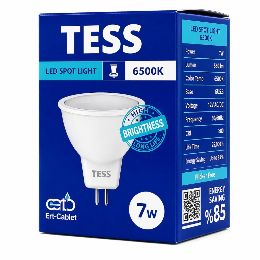 Лампа светодиодная MR16 7 Вт "TESS"  3000K