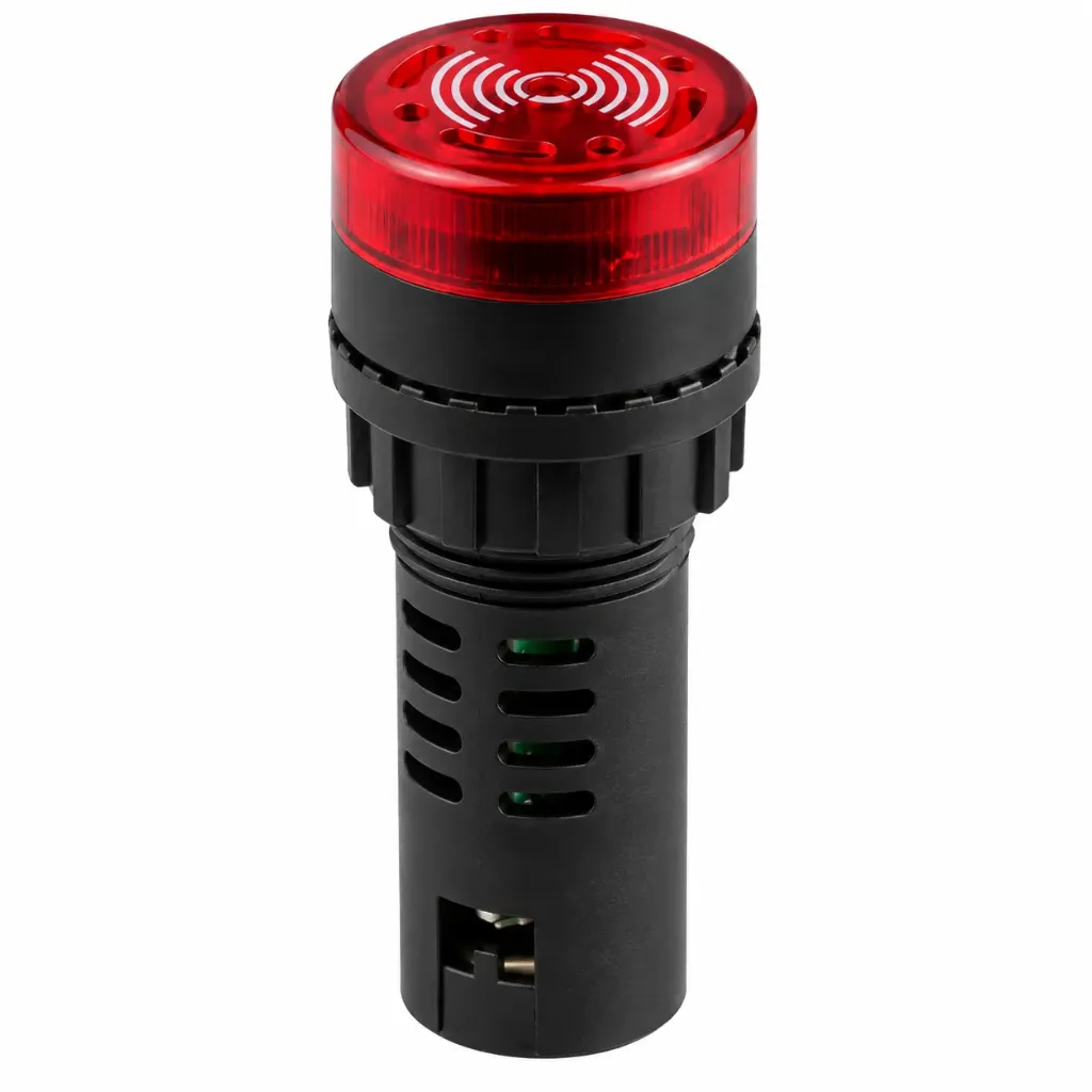 Лампа сигнальная красный AD136-22SM 220v (Nura Electric)