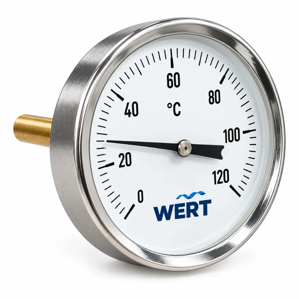 WERT TM-010 термометр 120С задний с гильзой