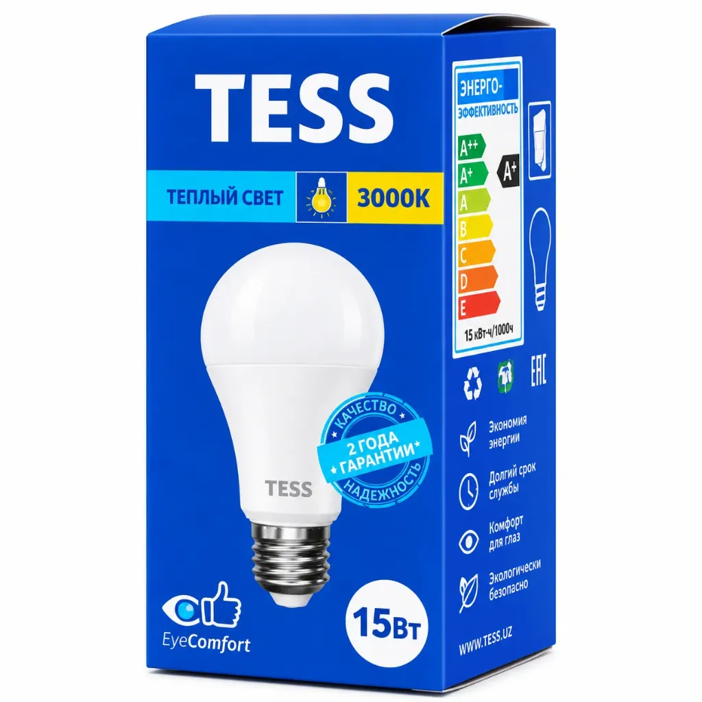 TESS LED A60 15W E27