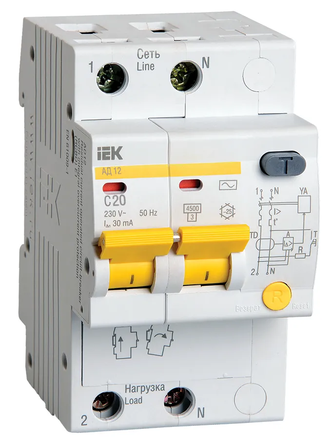 IEK узо автомат 2P 25A