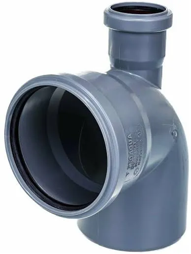 PRO AQUA РР Отвод с выходом фронтальный 87 градус 110*50/87,5