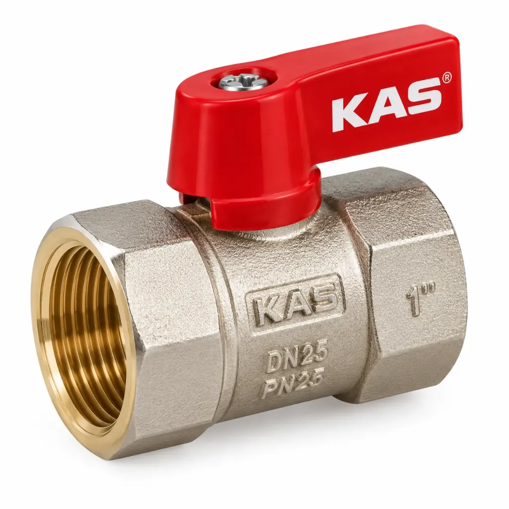 "KAS" Мини шаровый кран в/р.ф25 (1)